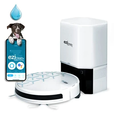 Afbeelding van Eziclean Aqua Xpert Animal S450 Dweilrobot Robotstofzuiger Met Dweilfunctie Automatisch Leegmaken Spraakbesturing 150 min Autonomie 120m²