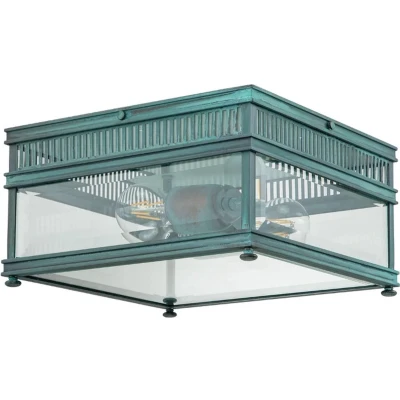 Afbeelding van Elstead Lighting LED Wand Buitenlamp Holborn 2X E27 Max 60W IP44 Dimbaar Verdigris
