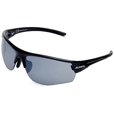 Afbeelding van ALPINA TRI SCRAY 2.0 HR Indiv. Verstelbare, onbreekbare wisselglazen, sport en fietsbril met 100% uv bescherming voor volwassenen, zwart, eenheidsmaat
