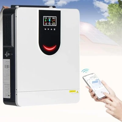Afbeelding van 4200W 6200W zuivere sinusomvormer, hybride zonne omvormer 120A MPPT 450VDC zonnelader dubbele uitgang max PV ingang on/off grid omvormer,4200W 24V