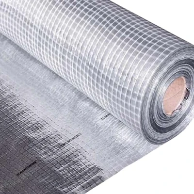 Afbeelding van HAUSA Stoomwerende folie ALU 75m² (1,5 mx50m) aluminium stoomremfolie voor dak, zolder, muur, plafond, vloer, met glasvezel versterkte, extra scheurvaste dakisolatie van binnen, dampscherm