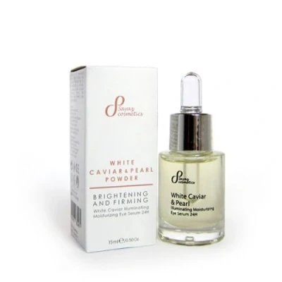 Afbeelding van Luxe Witte Kaviaar Verhelderend en Liftend Oogserum elixir met parelmoer gloed vettige lichte textuur 15ml