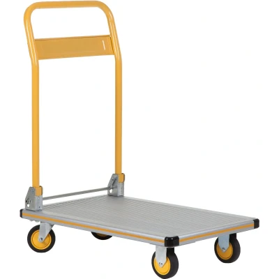 Afbeelding van Stanley SWTI PC510 Platformwagen 150KG Opvouwbare Transportwagen 74 x 48 CM Aluminium Geel
