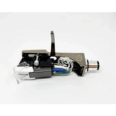 Afbeelding van Cartridge en stylus, naald titanium hoofdschaal met bevestigingsbouten voor Technics SL D1, D1K, D2, D202, D205, D2K, 1400, 1401, 1410, 1500, 1510, Q202, QK, Q3