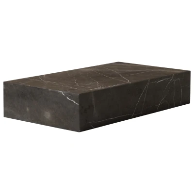 Afbeelding van Audo Copenhagen Plinth Grand salontafel 137x76 Kendzo marmer grijs
