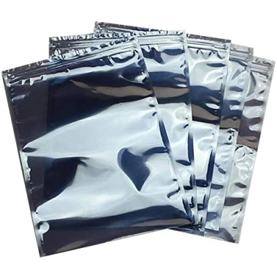 Afbeelding van Esd zakjes, 100 stuks, antistatische 15 x 20 cm, afschermzakken, ziplock, hersluitbare verpakking voor computeraccessoires en elektronische apparaten