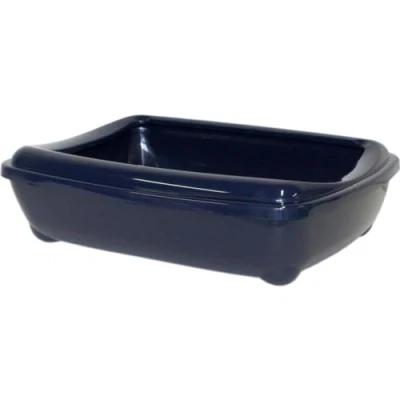 Afbeelding van Moderna plastic kittenbak met rand 42 cm blueberry Gebr. de Boon