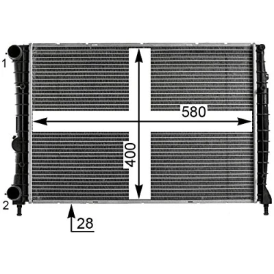 Afbeelding van Mahle Original Radiateur CR 1984 000P