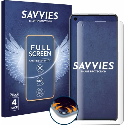 Afbeelding van Savvies Screenprotector voor Oppo Find X5 Folie Beschermfolie transparant volledig dekking (4 Stuks)