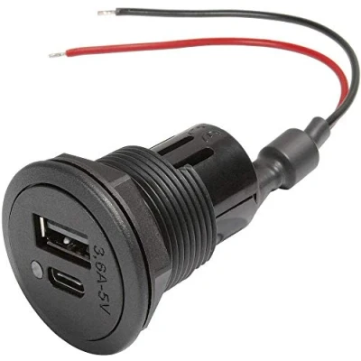 Afbeelding van ProCar 67341501 Power USB C/A dubbele stekkerdoos 12 of 24 V=