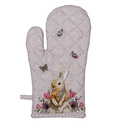 Afbeelding van Clayre &amp; Eef Roze Ovenhandschoen HBU44