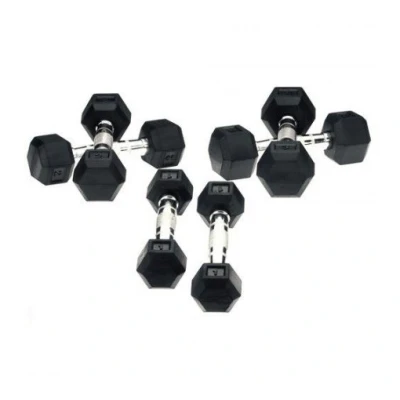 Afbeelding van LMX81 Crossmaxx Hexagon dumbbells (1 60kg) LMX81.450 Zwart