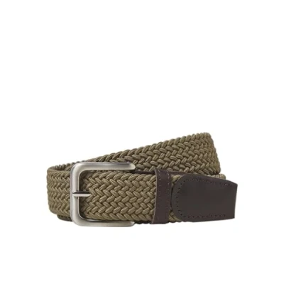 Afbeelding van Jack &amp; Jones Jacspring BELT Gevlochten riem, Heren, Maat: 85, Oxford tan