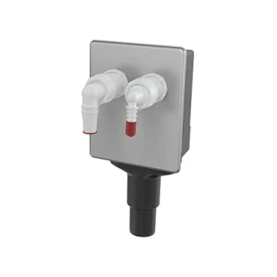 Afbeelding van Alcaplast APS6 apparaten, sifon inbouw, afvoeraansluiting voor wasmachine, vaatwasser, warmtepompdroger