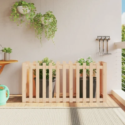Afbeelding van Plantenbak verhoogd met hekontwerp 150x50x70 cm grenenhout