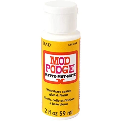 Afbeelding van Mod Podge Matte Water Base Sealer/Lijm En Afwerking, Wit, 2 Oz, 3,4 x 10 cm