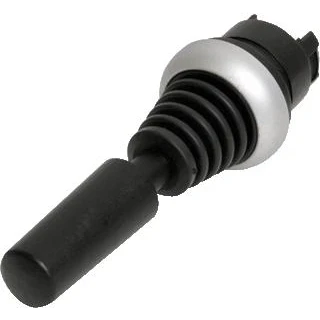 Afbeelding van Eaton rmq titan m22 joystick frontelement 2 standen verticaal terugverend handel zwart 22 5mm inbouw kunststof frontring chroom 289196