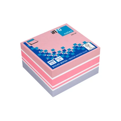 Afbeelding van Info Notes In 5654 69 75X75Mm Mix Blok A 400 Vel
