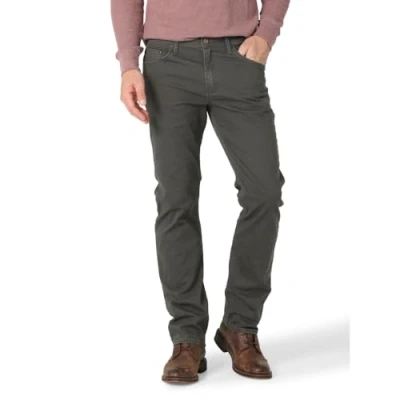 Afbeelding van Wrangler Authentics Slim Fit Jeans met rechte pijpen voor heren, Antraciet, 34W / 32L