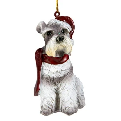 Afbeelding van Kerst Ornamenten Xmas Miniatuur Schnauzer Vakantie Hond Kerstversiering