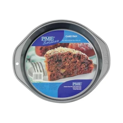 Afbeelding van PME Ronde bakvorm met antiaanbaklaag van koolstofstaal, 228 x 38 mm, 27,2 24,4 3,8 cm