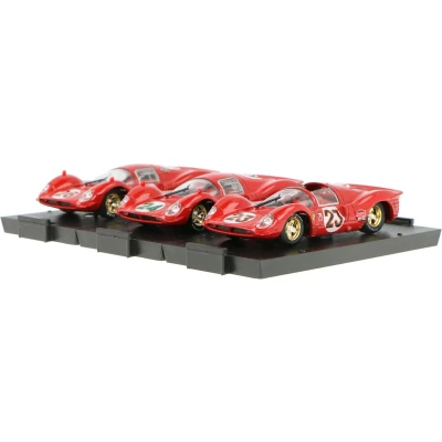 Afbeelding van Ferrari 330 P4 / 412 P Brumm Modelauto 1:43 1967 Lorenzo Bandini Chris Amon Mike Parkes