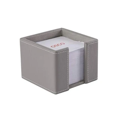 Afbeelding van Osco GRYPUMP1 Faux Leather Memo Pad Houder Grijs