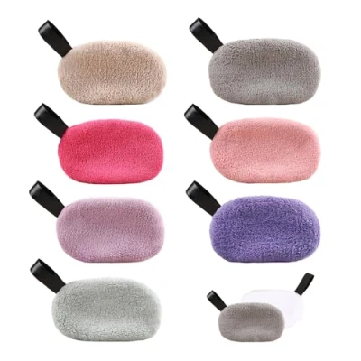 Afbeelding van Set van 7 dubbelzijdige gezichtswasspons, wasbare make up verwijderingsdoeken, herbruikbare wattenpads, wattenschijfjes