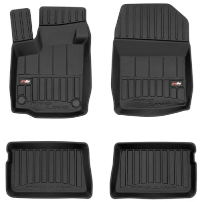 Afbeelding van M MOTOS Auto Vloermatten van rubber voor Renault Twingo II 2007 2014 Verbeter uw reiscomfort met Anti Slip Mat Car 3D alle weersomstandigheden, bescherming tegen vuil