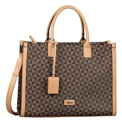 Afbeelding van Gabor Schoudertas Shopper Barina Zip Tote Bag Mixed Brown Veelkleurig