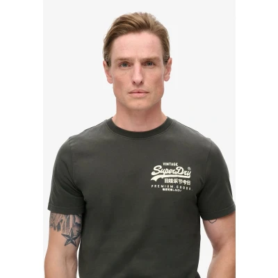 Afbeelding van Superdry Tokyo Graphic Tshirt print, Heren, Maat: Large, Washed black