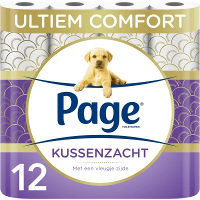 Afbeelding van Page Toiletpapier Kussenzacht 3 laags 12 stuks