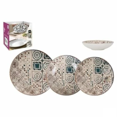 Afbeelding van Serviesset Inde Creta Porselein (2 Stuks)
