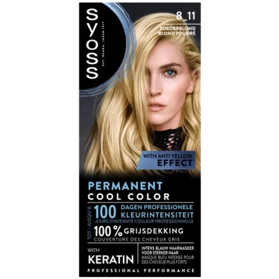 Afbeelding van Syoss Baseline Cool 8 11 Poederblond Haarverf 3 stuks