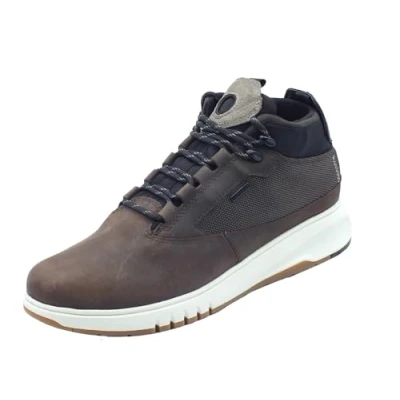 Afbeelding van Geox Aerantis 4X4 ABX Veterboots, Heren, Maat: 40, Dark coffee Leer en textiel