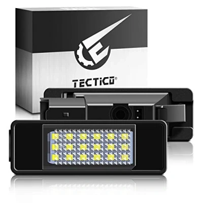 Afbeelding van TECTICO LED Kentekenplaatverlichting Canbus SMD 6000K Xenon Wit Auto Kentekenplaat Nummerplaat Licht Compatibel met Peugeot 106 207 307 308 406 407 408 C2 C3 C4 C6 C8, 2 Stuks