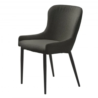 Afbeelding van Nordic Home Safa eetkamerstoel bouclé grijs Boucle