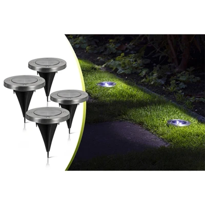 Afbeelding van LED Lovers 4x Grondspot verlichting Nashville Zonne energie