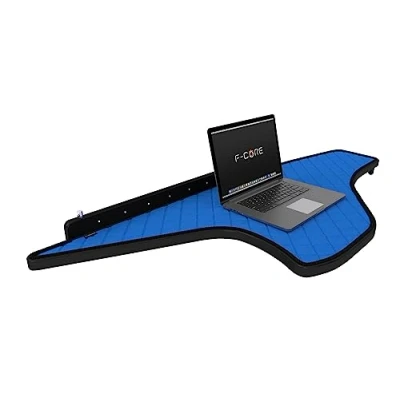 Afbeelding van F CORE Tafels op het dashboard vrachtwagen compatibel voor DAF XF NG XG XG+ 10.21 Midden BLAUW