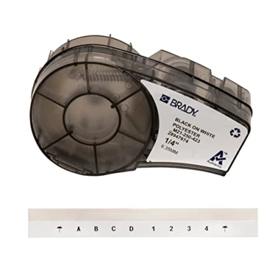 Afbeelding van M211 en M210 transparante polyesterlabels voor componenten panelen