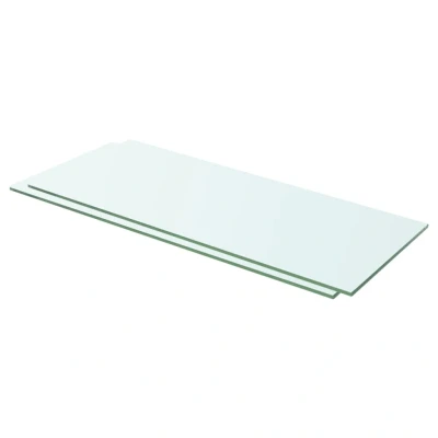 Afbeelding van Schappen 2 st 60x20 cm glas transparant