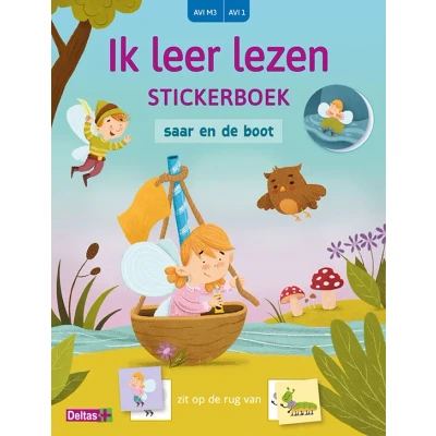 Afbeelding van Deltas Ik leer lezen stickerboek Saar en de boot (aviM3, avi1)