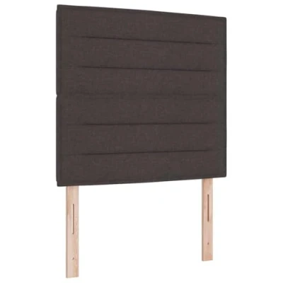 Afbeelding van vidaXL Boxspringbed met matras stof donkerbruin 80x200 cm