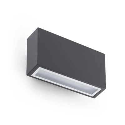 Afbeelding van Faro Lighting Tane LED Outdoor Up Down Wall Licht Donkergrijs IP44