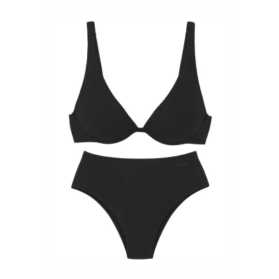 Afbeelding van Elbsand SET Bikini, Dames, Maat: 36xE, Schwarz