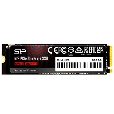 Afbeelding van Silicon Power 500GB UD90 NVMe 4.0 Gen4 PCIe M.2 SSD R/W tot 5.000/3.850MB/s (SP500GBP44UD9005)