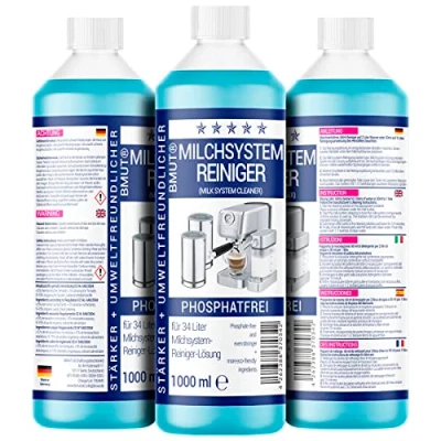 Afbeelding van 1 x 1000 ml melksysteemreiniger, concentraat voor volautomatische koffiemachine, melkschuimreiniger, universeel alle fabrikanten