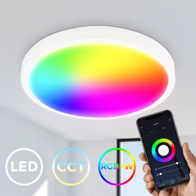 Afbeelding van B.K.Licht LED plafondlamp WiFi CCT Deckenleuchte mit App Steuerung