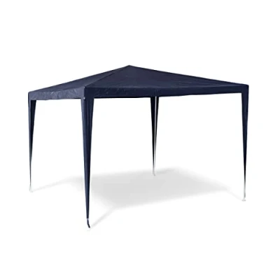 Afbeelding van Relaxdays partytent, HBD: 2,5 x 3 m, feesttent met vierkant design, dakzeil van 100% PE, tuin, camping, blauw