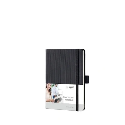 Afbeelding van SIGEL CO132 Notizbuch Conceptum, ca. A6, liniert, schwarz